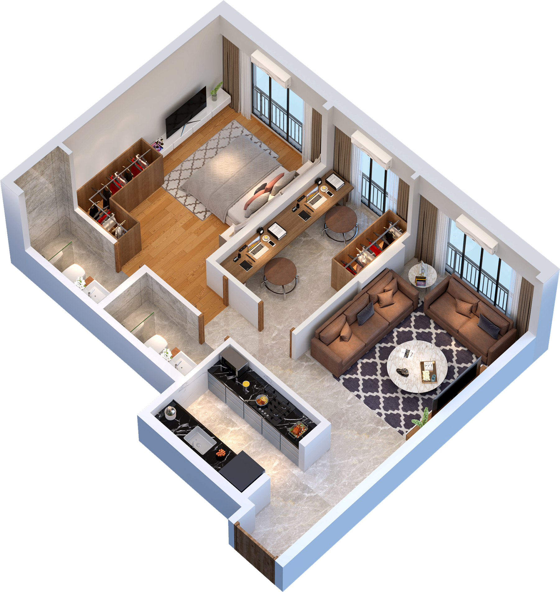 1.5 BHK Grande